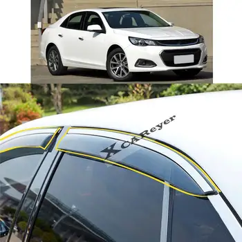 CHEVROLET Malibu 2012 için 2013 2014 2015 2016 2017-2021 Araba Sticker Plastik pencere camı Rüzgar Visor Yağmur/Güneş koruyucu havalandırma Parçaları