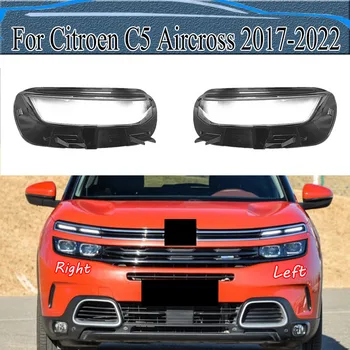 Citroen için C5 Aircross 2017-2022 Yüksek Şeffaf Abajur Lamba Gölge Ön Far Kabuk Far Kapağı