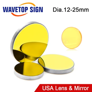 CO2 ABD CVD ZnSe Odak Lensi Çapı.18 19.05 20mm 3 Adet Si veya Mo Yansıtıcı Ayna Co2 Lazer Oyma ve kesme makinesi