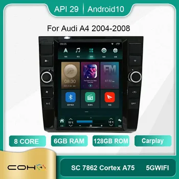 COHO Audi A4 2004-2008 Android 10.0 Octa Çekirdek 6+128G Araba Multimedya Oynatıcı Stereo Alıcı Radyo