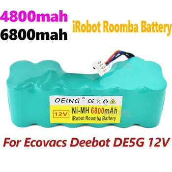 DE55 12V Nı-Mh 6800mAh Pil Paketi için Ecovacs Deebot DE5G DM88 902 901 610 Robotik Süpürge Pil Teile Zubehör