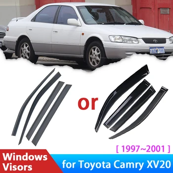 Deflektörleri için Toyota Camry XV20 20 Vienta 1998 Daihatsu Altis 1997 ~ 2001 Aksesuarları Araba Yan Pencere Siperliği Yağmur Kaş Muhafızları