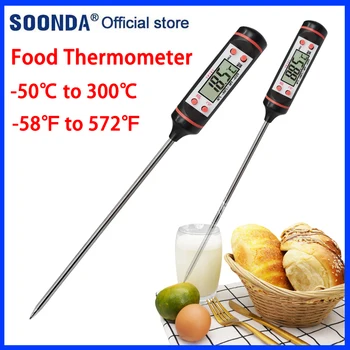 Dijital BARBEKÜ Gıda Termometre Mutfak Et Kek Şeker kızartma ızgara yemek Ev pişirme termometresi ölçer fırın termometresi Aracı