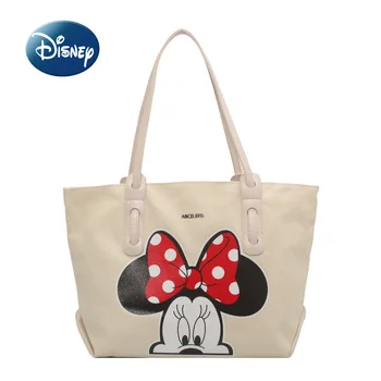 Disney Mickey Yeni kanvas çanta Lüks Marka kadın askılı omuz çantası Büyük Kapasiteli Yüksek Kalite Moda Seyahat saklama çantası