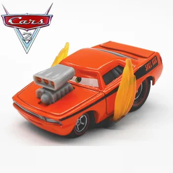 Disney Pixar Arabalar 2 Sümük Çubuk Alevler İle Metal Döküm alaşım Oyuncak Araba modeli çocuk hediye için 1: 55 Marka oyuncaklar Yeni Stokta