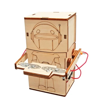DIY Sikke Yutma Robot Ev Yapımı çocuk Bilim Deney Buluş Eğitici Oyuncaklar öğretici oyuncaklar
