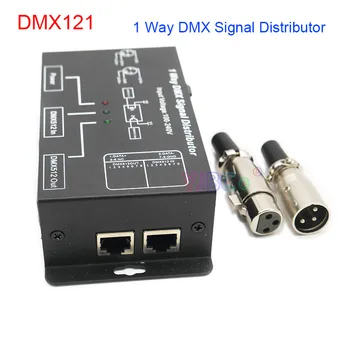 DMX512 LED amplifikatör Splitter DMX121 AC110V-220V 1CH 1 çıkış portu tek renkli DMX sinyal tekrarlayıcı/distribütör DMX Dekoder