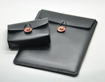 Dosya çantası tarzı süper ince kol çantası kapağı, mikrofiber deri dizüstü bilgisayar kılıfı kılıfı için Xiaomi Hava/Pro 13.3 / 15.6