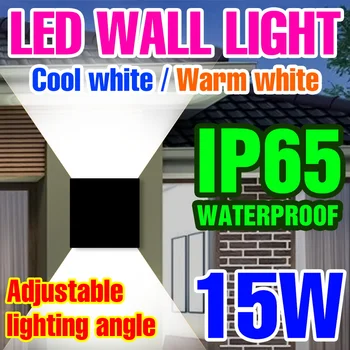 Duvar Lambası IP65 Su Geçirmez Spot LED duvar Aplik Lamba 220V aydınlatma armatürü Yatak Odası Başucu Ampul Dış Aydınlatma Gece Lambası