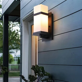 Dış duvar aplikleri lambası klasik ışık su geçirmez IP65 LED ev sundurma Villa