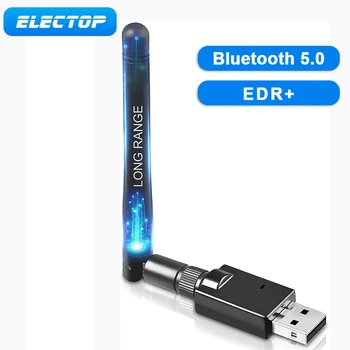 ELECTOP kablosuz bluetooth 5.0 Verici Alıcı Anten USB Bluetooth Dongle Kulaklık Hoparlör Adaptörü Win 10/8/8.1/7