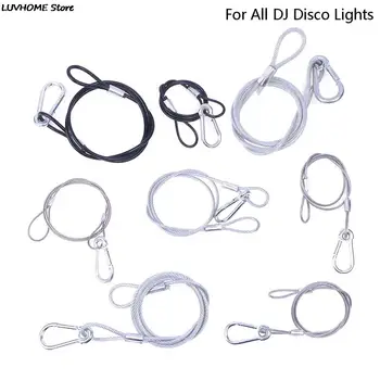 Emniyet halatı Çelik Sahne Aydınlatma Güvenlik Kablosu Hareketli Kafa ışın Dayanıklı Çelik Halat Tüm DJ Disko ışıkları