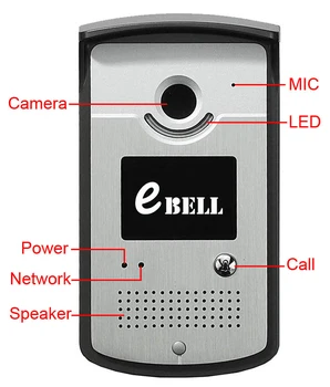 erişim kontrolü Kablosuz WİFİ Kapı Zili ınterkom Görüntülü Kapı Telefonu