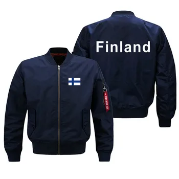 Erkekler için en Kaliteli Yeni Ceketler Pilot Ceket Ma1 Bombacı Ceketler Giyim İlkbahar Sonbahar Kış Finlandiya Baskı Erkek Mont Ceketler