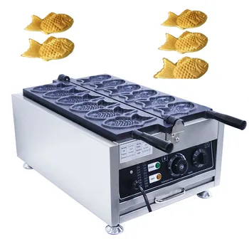 ev elektrikli aperatif taiyaki makinesi döner balık waffle makinesi fabrika