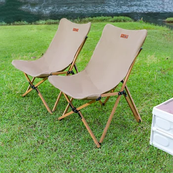 Eğlence Taşınabilir kelebek Sandalye Oxford katlanır piknik sandalye Ultra hafif çelik boru balıkçılık sandalye Açık kamp sandalyesi