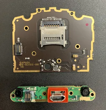 Flex Kablo GARMİN EDGE 1030 İçin USB şarj portu PCB kartı SD Kart Konektörü (Şarj Konektörü, Geri Düğmesi)