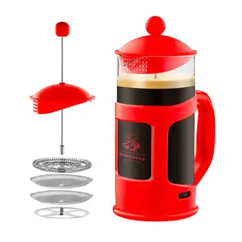 Fransız Basın 34 Ons 1 Litre Kahve ve çay makinesi ısıya Dayanıklı Cam 4 Seviye filtreleme sistemi temizlenmesi kolay Tezgah Sürahi C