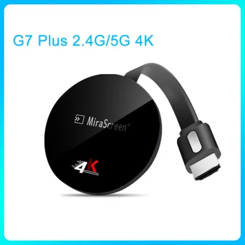 G7 Artı 2.4 G / 5G 4K Kablosuz WiFi Yansıtma Kablosu HDMI adaptörü 1080P Ekran Dongle iPhone Xiaomi Huawei Android Telefon TV