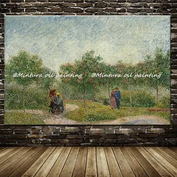 Handpainted Üreme Vincent Van Gogh Ace Nils Parkı Severler Ünlü Yağlıboya Tuval Üzerine, duvar sanat resmi Oturma Odası İçin