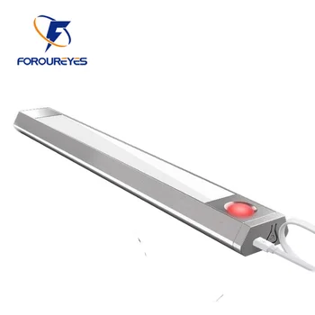 Hareket sensörü dolapları alüminyum acil durum lambası USB yeniden şarj edilebilir üç renk sıcaklığı 3 modu gece ışıkları mutfak için