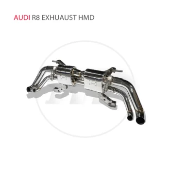 HMD Paslanmaz Çelik Egzoz Sistemi Audi R8 5.2 L Otomatik Catback Modifikasyonu Elektronik Vana