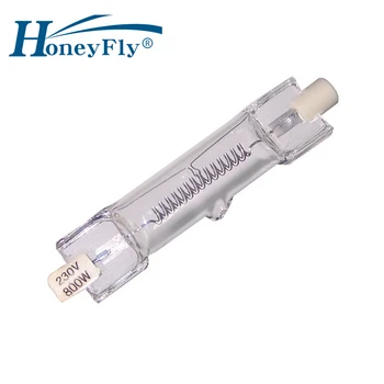 HoneyFly DXX Halojen Lamba 220V 800W 74.9 mm Sıcak Beyaz R7S Çift Uçlu Fotoğraf Halojen filaman lamba Sel Kuvars Tüp