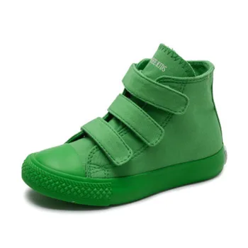 Ilkbahar Sonbahar Çocuk rahat ayakkabılar Erkek Kız spor ayakkabılar Nefes Denim Sneakers Çocuklar kanvas ayakkabılar bebek çizmeleri Düz Renk