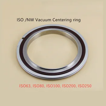 ISO63 ISO80 ISO100 ISO160 ISO200 ISO250 paslanmaz çelik vakum boru üçlü kelepçe geçme burç bağlantı parçaları merkezi braketi ve flor kauçuk o-ring