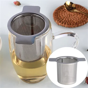 Isıya dayanıklı paslanmaz çelik çay demlik gümüş kullanımlık çay baharat süzgeç çaydanlık çay filtresi demlik çay aksesuarları