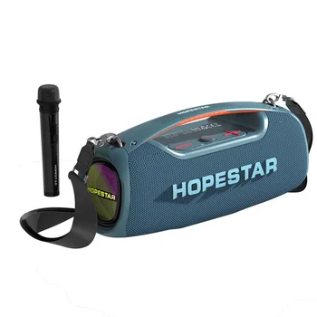 Için Hopestar A60 Su Geçirmez TWS Stereo Kablosuz Hoparlörler Parti için 100W Karaoke Açık mikrofonlu hoparlör
