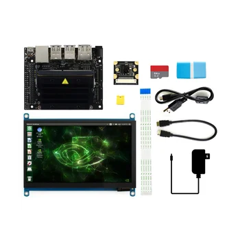 Için Jetson Nano 4GB Geliştirici Kiti B01 Yapay Zeka Kurulu + 7 İnç Dokunmatik Ekran IMX219 Kamera DIY ABD Plug