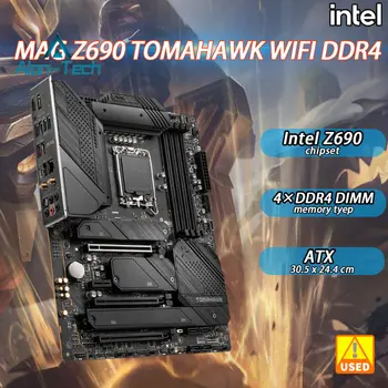 Için M-SI MAG Z690 TOMAHAWK WIFI DDR4 LGA 1700 Anakart Benimser Intel Z690 Chipset12th Nesil CPU DDR4 128GB