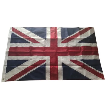 Işlemeli Dikili İNGILTERE Bayrağı Birleşik Krallık Bayrağı İngiliz Dünya Ülke Bayrağı Afiş Oxford Kumaş Naylon 3x5ft