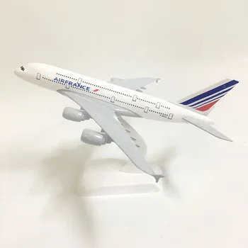 JASON TUTU 20cm Uçak Modeli Uçak Modeli Hava Fransa Airbus A380 Uçak Modeli 1: 300 Diecast Metal Uçaklar Uçaklar Oyuncaklar