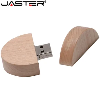 JASTER Akçaağaç USB2. 0 Flash Sürücüler Dairesel küçük sürücü Bellek Sopa 4GB 8GB 16GB 32GB 64GB 128GB U Disk Hediye Ücretsiz Özel Logo