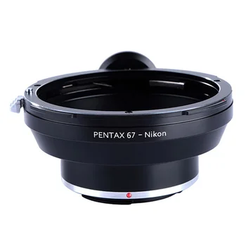 K & F Konsept Alüminyum Kamera lens adaptörü Pentax 67 Lensler Nikon F Lens montaj adaptörü İle tripod bağlama aparatı DSLR PENTAX67-AI