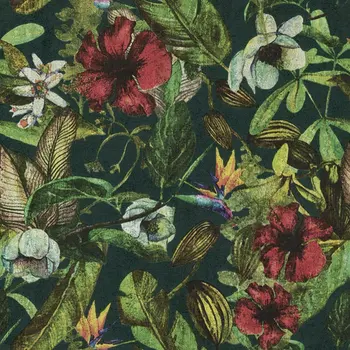 Kailano Çok Renkli Botanik Duvar Kağıdı