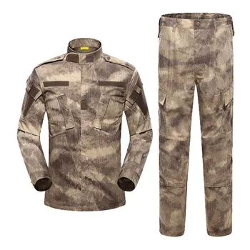 Kamuflaj Ordu Askeri Taktik BDU Üniforma Takım Elbise Erkekler Savaş Giyim av kıyafetleri Airsoft Savaş Gömlek pantolon seti