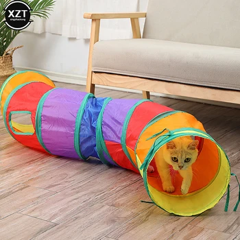 Katlanabilir Kediler Tünel Pet Kedi Oyuncaklar Kitty Pet Eğitim Interaktif Eğlenceli Oyuncak Tünel Sıkılmış Yavru Yavru Tavşan Oyun Tüneli Tüp