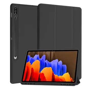 Katlanabilir Kılıf Samsung Galaxy Tab için S9 11 inç İçin S9 + S9 Artı 12.4 inç 2023 kalem tutucu ile Tablet Kapak