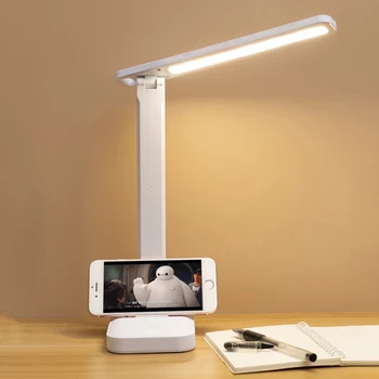 Katlanabilir Led masa lambası 3 Renk Kısılabilir Dokunmatik Masa Lambası Başucu Okuma Yurdu Göz Koruması USB Şarj Edilebilir Gece Lambası