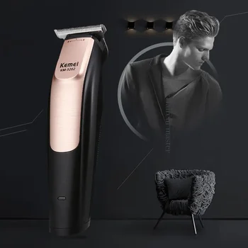 Kesme Berber Dükkanı Şarj Edilebilir Saç Kesme Saç Düzeltici Erkekler Profesyonel Sakal Düzeltici Saç Kesimi Makinesi