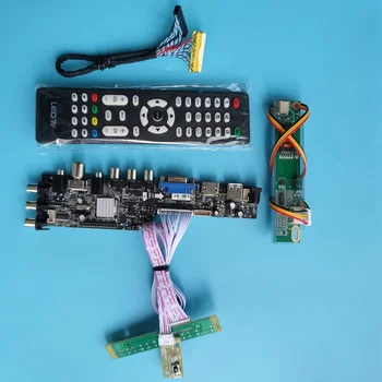Kiti LP141WP1-TLA3 AV HDMI uyumlu VGA LCD panel Dijital USB 1 CCFL uzaktan TV Denetleyici kurulu 1440X900 Ekran DVB-T2 14.1