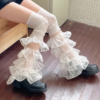 Kişilik Dantel Lolita Uzun Diz Uyluk Çorap kadın Sevimli Uzun Tüp Aşk Jakarlı Japon Serin Kolej Tarzı Ultra ince 2023