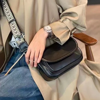 Klasik postacı Çantası Kadınlar için Vegan deri cüzdan Çantalar Satchel omuz çantaları Küçük Boy Ayarlanabilir Kayış Damla Nakliye