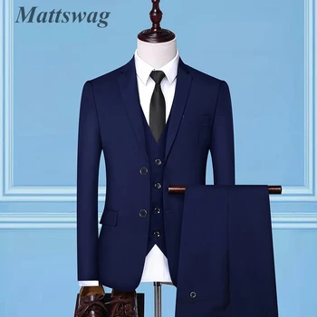 Klasik Slim Fit Zarif resmi takım elbiseler Ceket Setleri Basit İngiltere Ofis İşyeri erkek Setleri Düğün Parti Ziyafet Takım Elbise Erkek