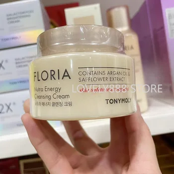 Kore Tonymoly Floria Nutra Enerji temizleme kremi 200 ml Makyaj Çıkarıcı Balsamı Nemlendirici Yatıştırıcı Temizlik Makyaj Kozmetik