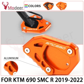 KTM 690 SMC R 2019 2020 2021 2022 Motosiklet CNC Kickstand Uzatma Pad Ayak Yan Büyüt Standı Plaka Parçaları 690 SMCR