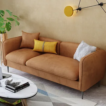 Kumaş oturma odası kanepeleri Lüks Tasarım Avrupa Puf Salon Mobilya Oturma Odası Kesit Kanepe Divano Letto İskandinav Mobilya